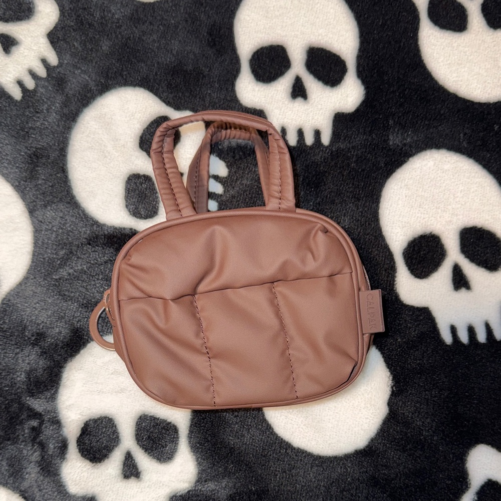 Calpak Luka Duffel Zip Bag Charm in Walnut